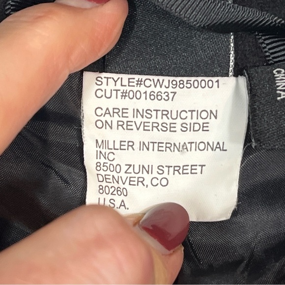 CRUEL black PLAID military Jacket zip Coat Gray Wool Blend Steampunk Goth Small - Picture 10 of 16